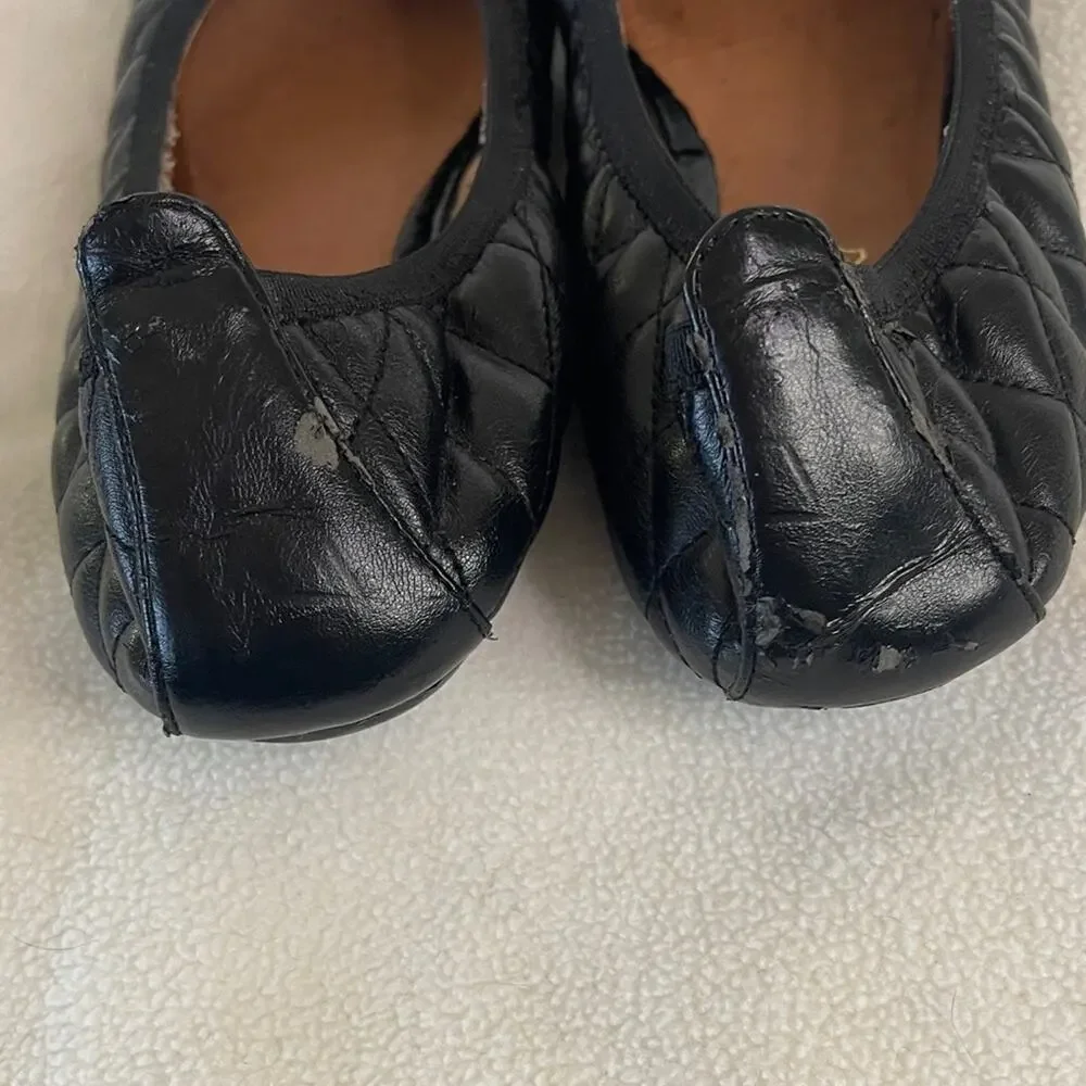 Aldo Black Studded Quilted Flats